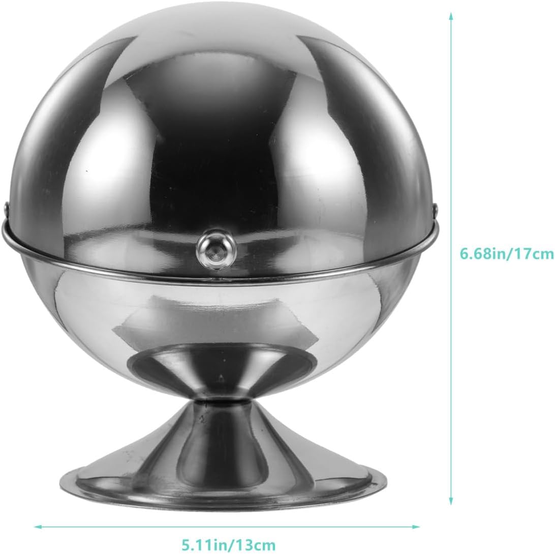 Stainless Steel Sugar Bowl with Roll Top Lid Kitchen Condiment Jar Airtight Sugar Canister for Countertop Exquisite Design Easy to Clean and Use for Home and Coffee Shops