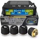 Marcala Tire Pressure Monitoring System - Set of 4 TPMS Sensors (0-98PSI)