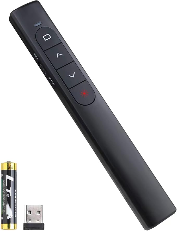 Wireless Presenter Remote, Presentation Clicker with
