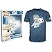 Funko Pop Star Wars Luke and Tauntaun T-Shirt - Mens (Medium) Blue
