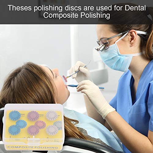 Ywbl-Wh 6 Pcs Mixed Dental Composite Resin Polishing Disc Kit Spiral Brush Burs With Plastic Storage Box #TOP2
