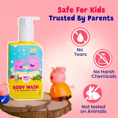 Image of Peppa Pig Gentle Body Wash | Pediatrician Approved | Age 3-12 Year | Enriched with Aloe Vera & Green Tea | 200ml
