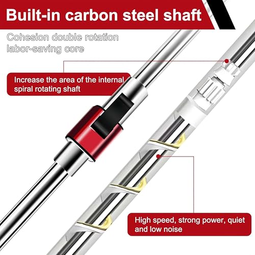 Image of Stainless Steel Mop 360* Rod /Stick /Handle Rotate with Plate (Multicolored)- Mope Head Handle & Refill Heavey Metal Rod