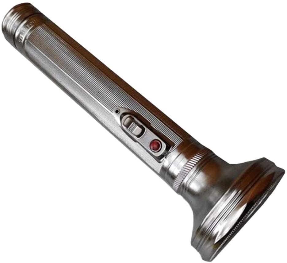 Classic Torch Camping Flashlight - Portable Tactical LED Retro Old-Fashioned Style Battery Operated Without Battery