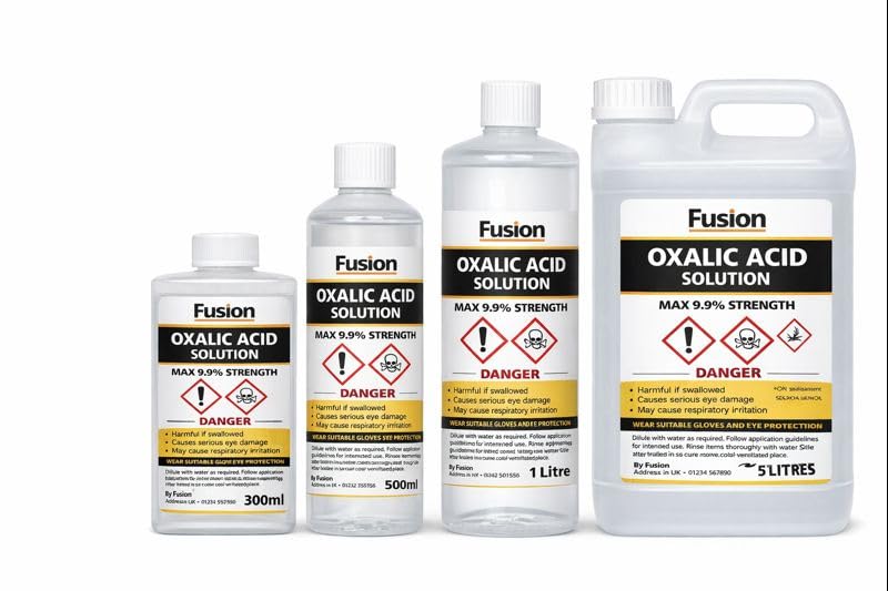 Oxalic Solution 9.9% (300ml) Wood Bleach Decking Cleaner GRP Cleaner Rust Cleaner Varroa Treatment