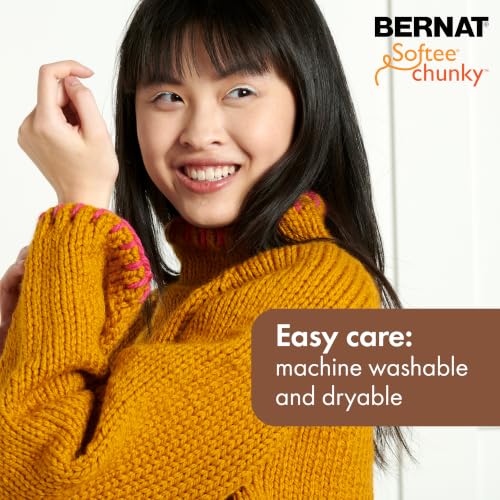 Image of Bernat Softee Chunky Yarn, 3.5 Oz, Gauge 6 Super Bulky, Glowing Gold