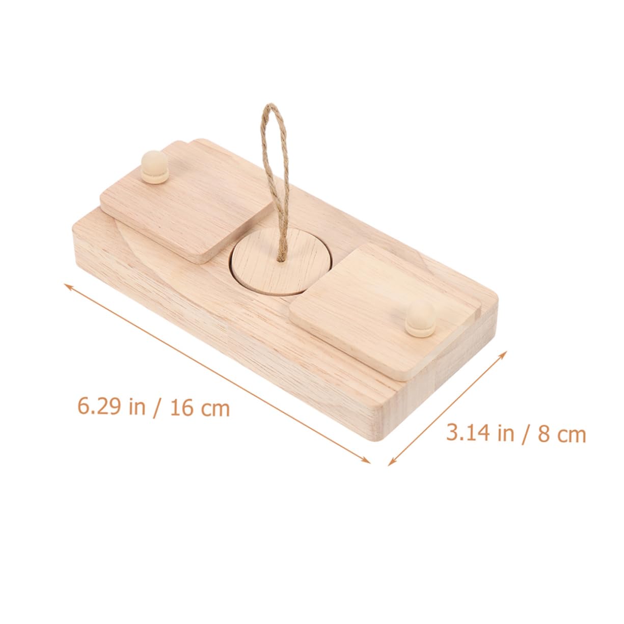 Giocattoli per Criceti in Legno Cibo Nascosto 2 Pezzi | Gabbia e Gioco, Adatti al Criceto, Accessorio da Disposizione, Set Compatto per Piccoli Roditori