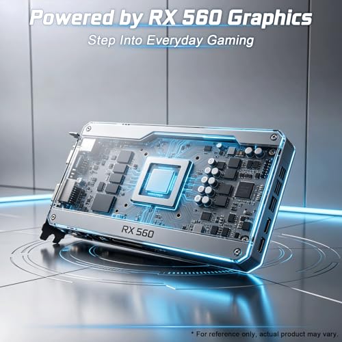 Image of Prebuilt Gaming PC Desktop,Core i5 Tower Computer, RX560 GPU,Win11