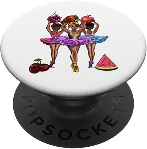 Ballet African American Ballerina 008- black girl Afro hair PopSockets Standard PopGrip Ballet African American Ballerina 008- black girl Afro hair PopSockets Standard PopGrip