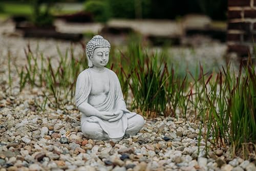 Herrlicher Buddha aus Steinguss - 3