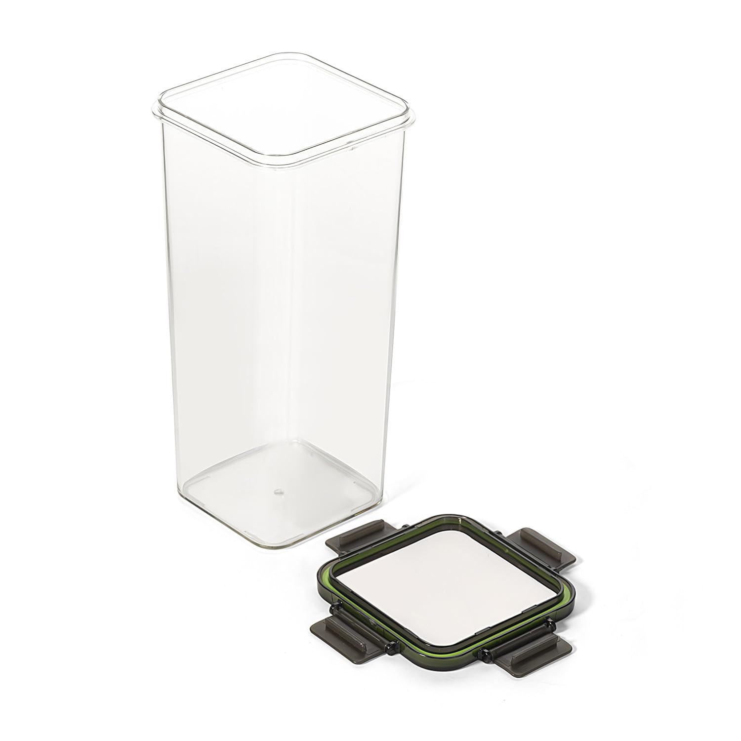 UNIBOX 1900ML AIT Food Container, Polyethylene Terephthalate, 12x12x24.5 cm - Durable, Transparent, Leak-Proof, Ideal for Food Storage 1