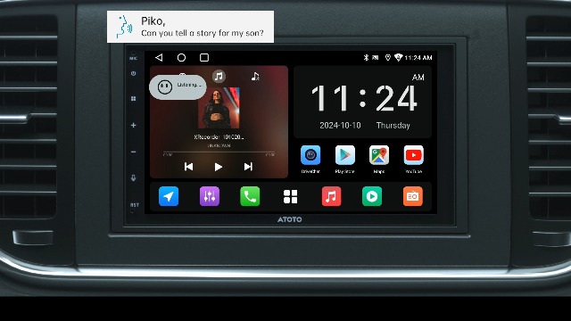 Autoradio Android 2 Din 7" ATOTOZONE - CarPlay/Android Auto Sans Fil, GPS, WiFi, Caméra De Recul