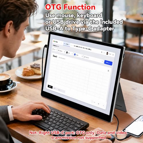 Image of S135 Portable Monitor for Switch /Switch 2 Laptop 13.5 Inches, 2.2K 2256x1504P Travel Mini Monitor IPS Display 100% sRGB Built-in Speakers Mini HDMI for PC Desktops Office Xbox PS4 /5 Console