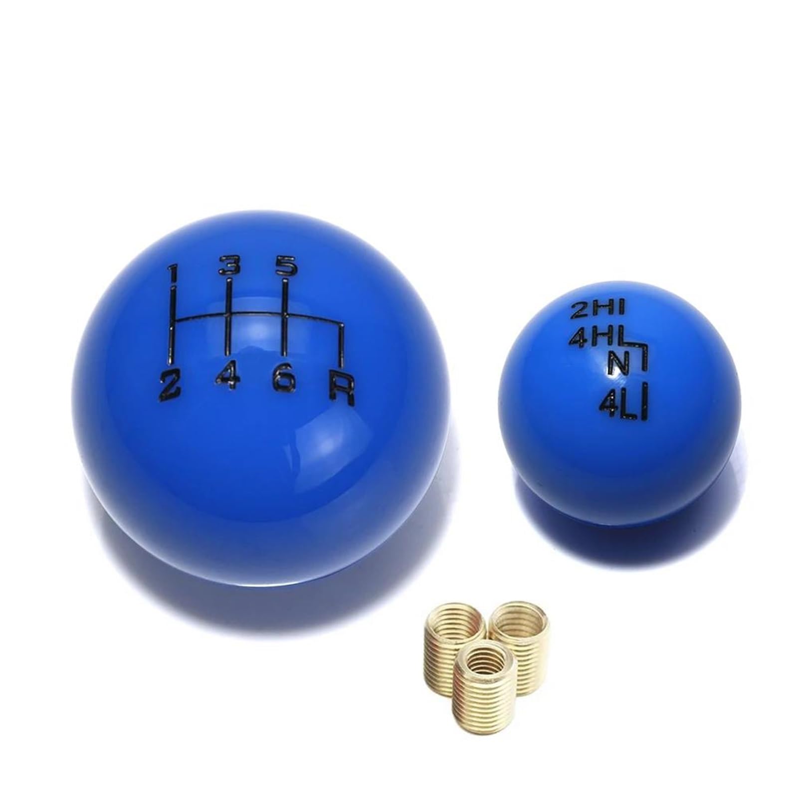 YDXHERTA for Jeep for Wrangler YJ's TJ's JK's Ball Style 6 Speed Transfer Case Gear Shift Knob Head Spare Parts(Blue)