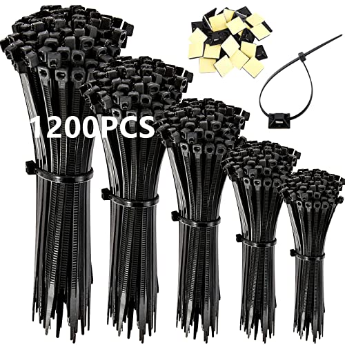 20 Fascette Autobloccanti In Nylon 6.6 Resistente UV – Multiuso, Per Interni/esterni – Varie Misure Fino A 900 Mm