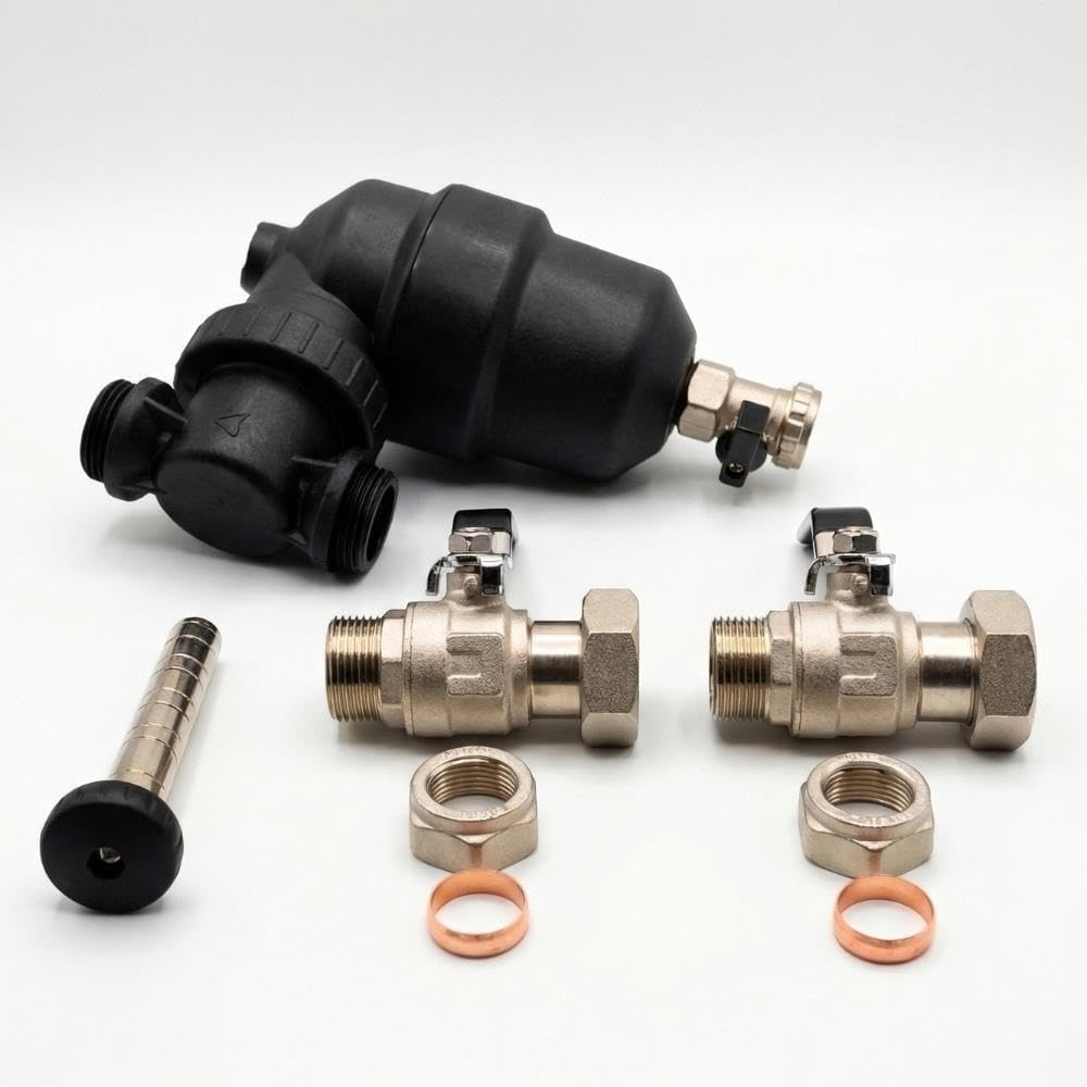LavaTap Fernox TF1 kompletny filtr systemowy, 22 mm, filtr magnetyczny, filtr kotła, centralne ogrzewanie, filtr magnetyczny do kotła