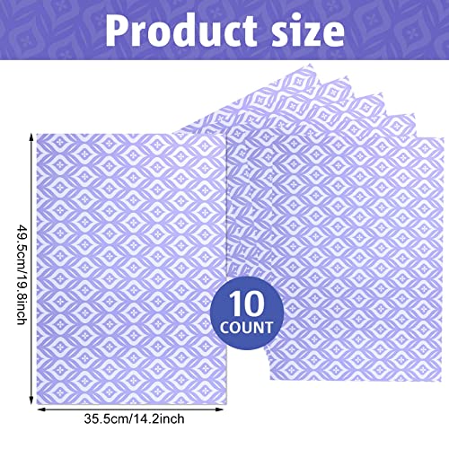 10 Sheets Drawer Liners For Dresser Lavender Scented Drawer Liners Drawer Paper Liner Non Adhesive Scented Liners For Drawers Fragrant Drawer Liners For Home Shelf Closet (Fresh Pattern, Lavender) #TOP6