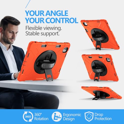 Image of Miesherk STOCK Case for iPad Pro 13 Inch M5 2025 /M4 2024, Orange
