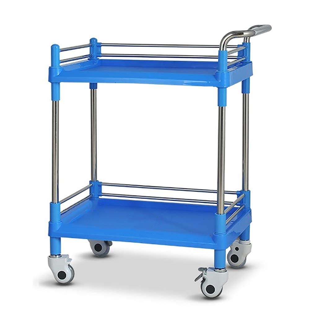 Carrelli Mobili, Carrello per Uso Domestico Carrello Medico 2-Livello Carrello Medico/Salone Di Bellezza Carrello Dell'Attrezzatura Dell'Attrezzatura, Carrello Di Utilità con la Maniglia per