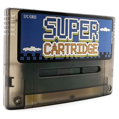 Retrotech Super 1000 In 1 Game Cartridge for SNES Super Nintendo 16 Bit Game Console - Transparent