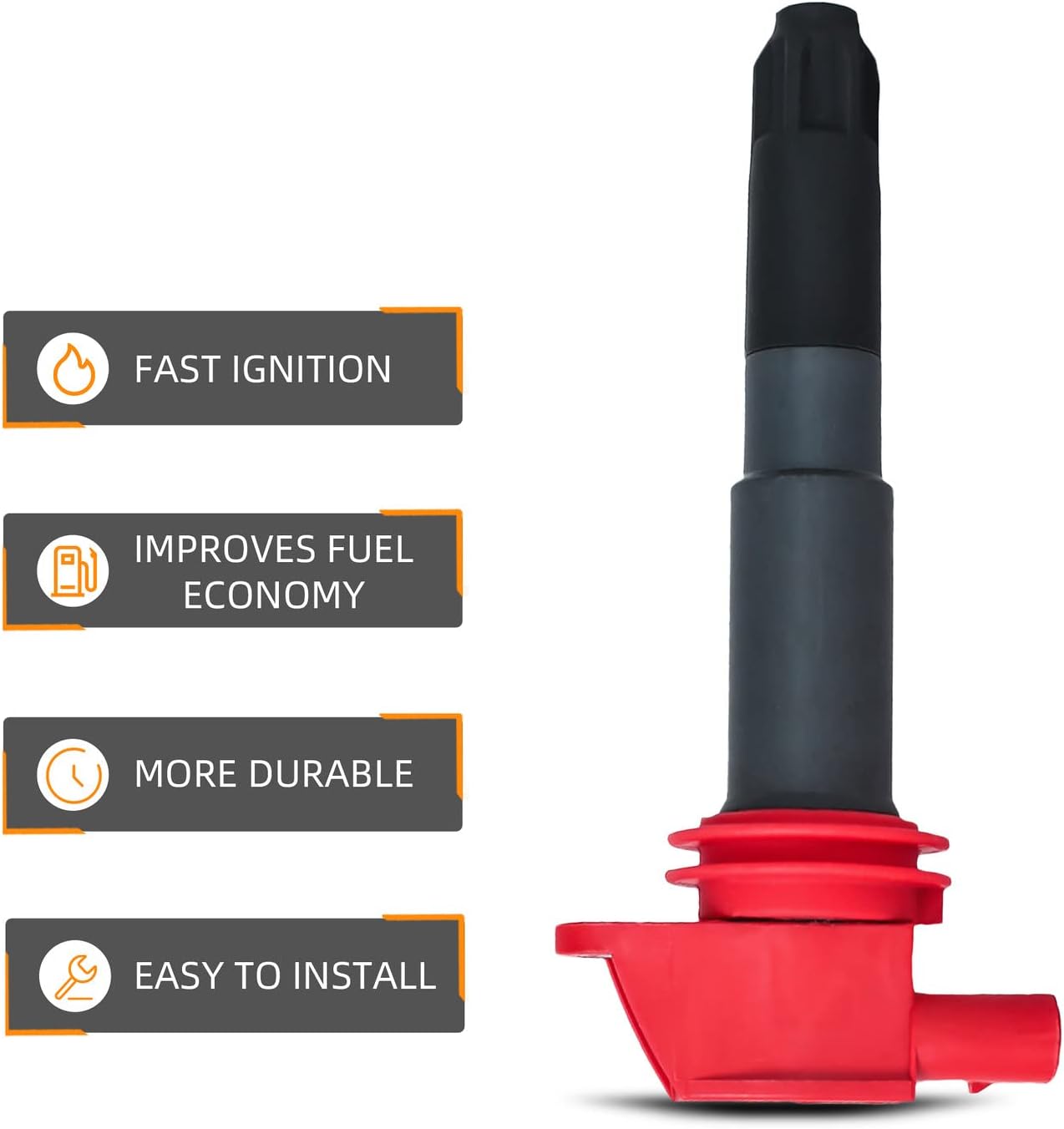 DEAL Pack of 8 Ignition Coils Compatible with Cayenne 08-18 Panamera 10-16 4.8L V8 11-16 14-16 3.0L V6 Turbocharged Replaces# UF660 C1793 GN10611
