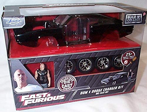 Jada Toys FAST & FURI0US Doms Dodge Charger RT black car kit 1:24 scale diecast model