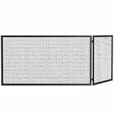 HOMCOM Parascintille Camino Pieghevole a 2 Pannelli, 122x1x75 cm, Nero...