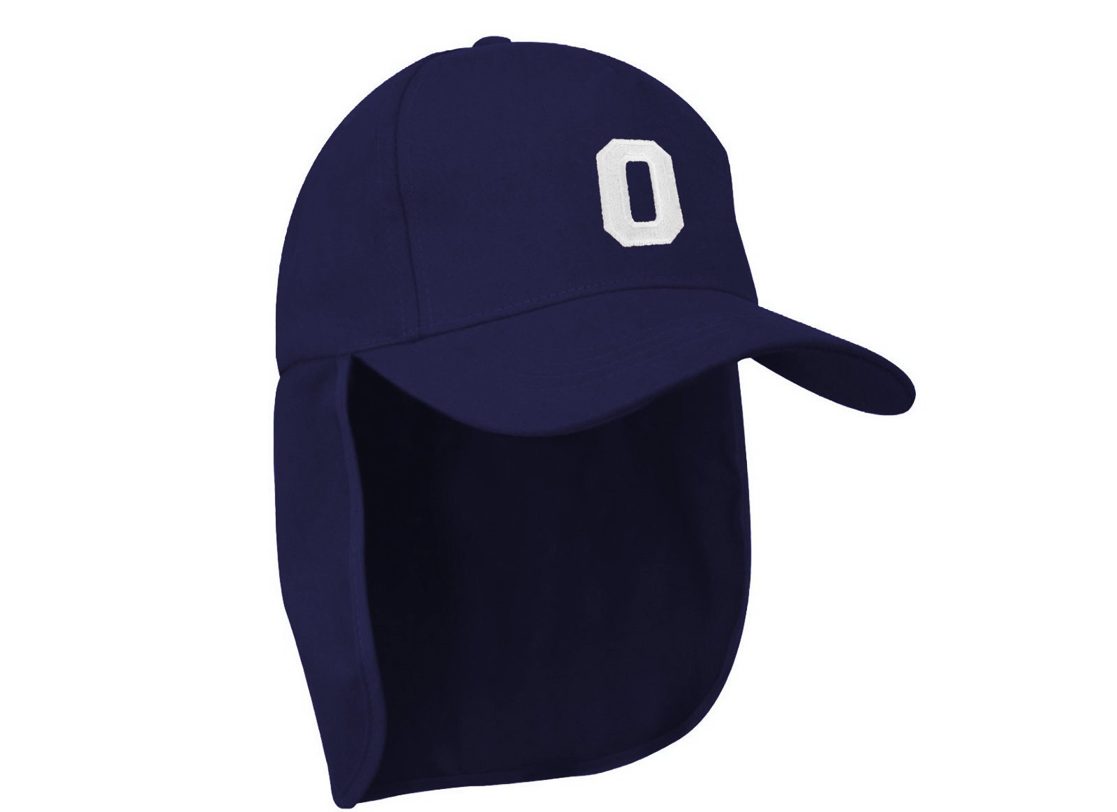 Mfaz Morefaz Ltd Boys O Morefaz Junior Legionnaire Style Baseball Cap Nave A-Z Letter Girl Children Summer Sun Hat Uv Protection Child Kids Sport Mfaz Ltd (O)