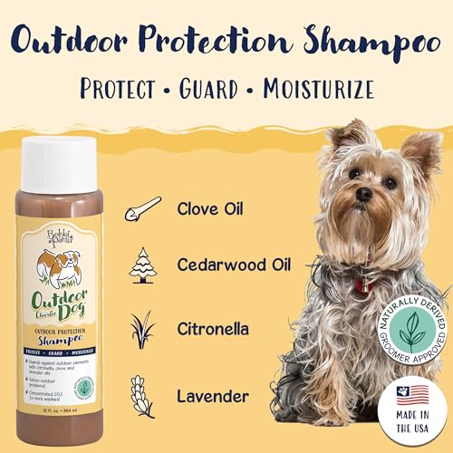 Image of Bobbi Panter Outdoor Dog Shampoo Citronella, Cedarwood & Lavender - Protective Natural Formula for Outdoor Exposure, Cleanses & Soothes Skin, Tear-Free, 20:1 Concentrate, 13 oz (Case of 12)