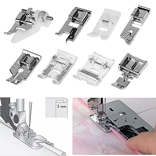 Fbshicung 13Pcs Presser Feet Set for Household Sewing Machine Brother Singer Janome Toyota... - Thumbnail 4