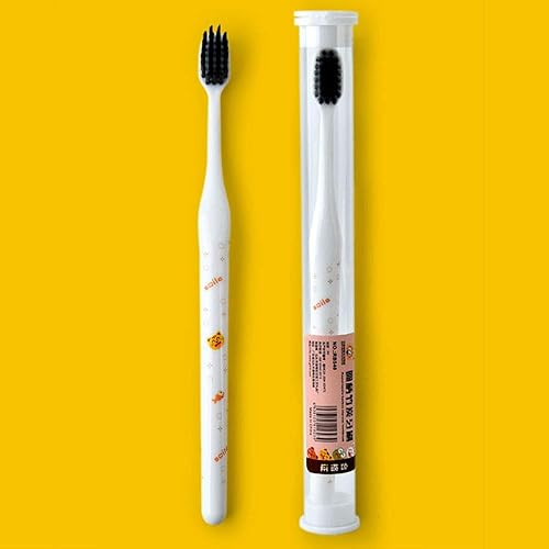 Miniatura 7 de Juego de 10 cepillos de dientes de viaje con mango de fibra de bambú suave