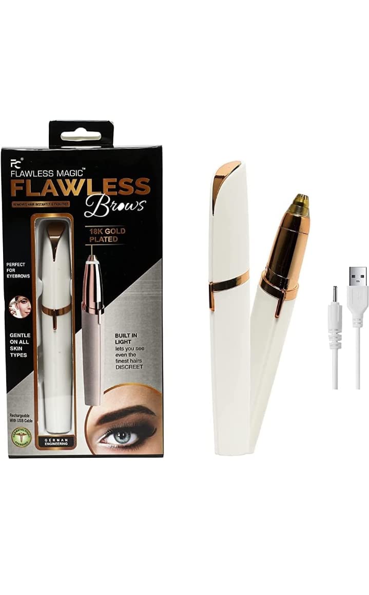 Buy YASHG FLAWLBSS Eyebrow Trimmer & Facial Hair Remover, 2 in 1