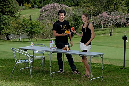 Mesa de Alumínio Dobrável Brisa 2.39M X 62 cm