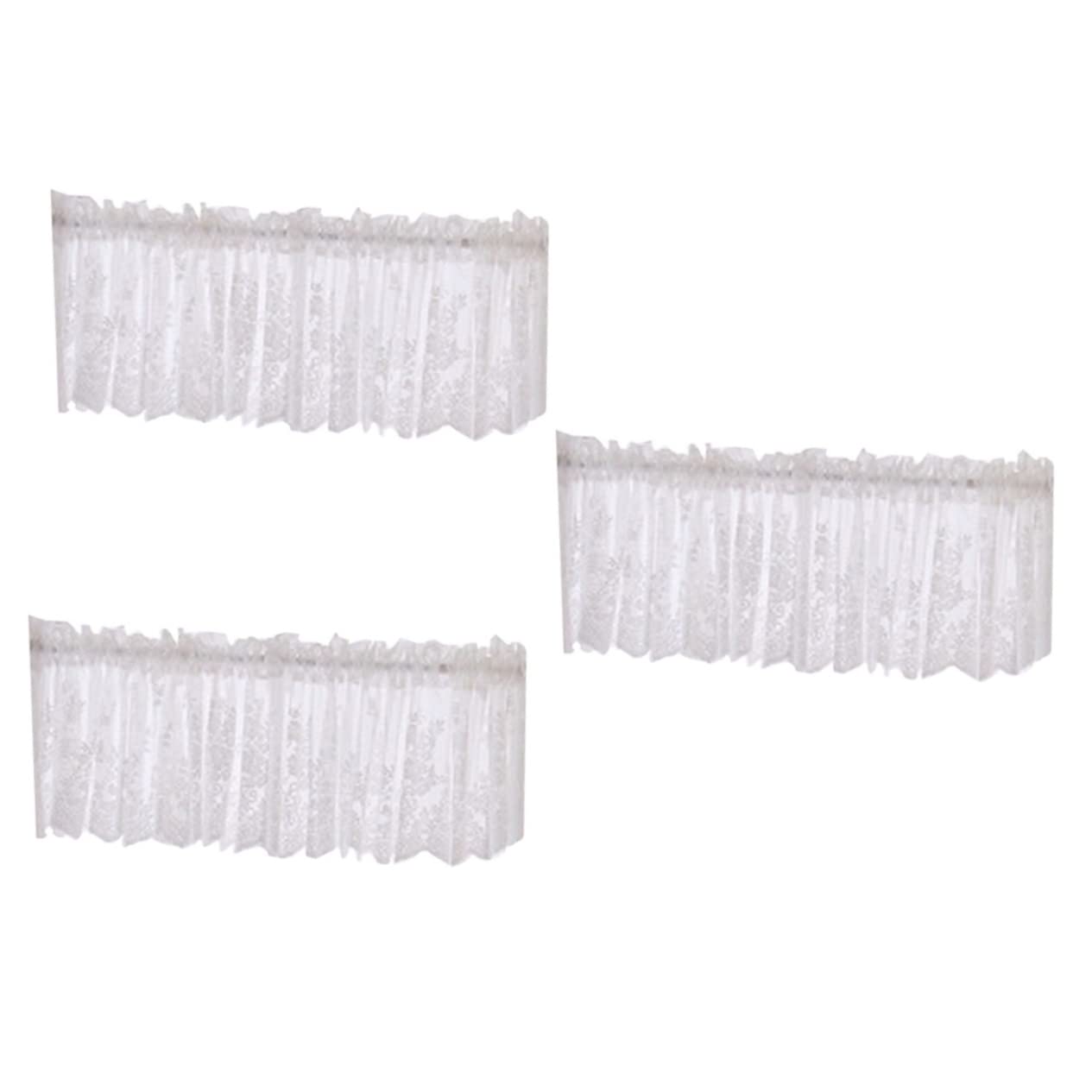 Plus de vis-à-vis avec le rideau dentelle courte Zerodeko semi-transparent