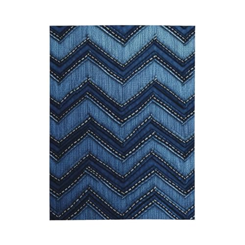 Couverture chaude en peluche bleu dégradé : le cadeau idéal pour tous - 3