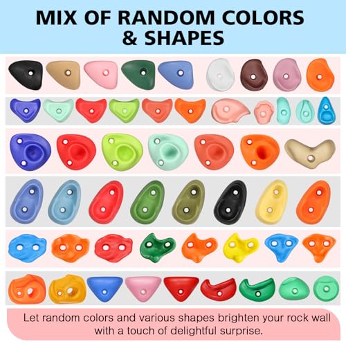 Image of 30Pcs Random Rock Climbing Holds, Blind Box, Rock Wall Grips for Kids Adult