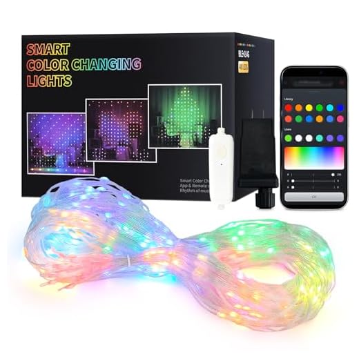 JMEXSUSS App-Controlled Color Changing Curtain Lights, 400 LED RGB String Lights for Halloween, Bedroom, Window, Wall, Party, Backdrop, Christmas, Indoor, and Outdoor Decorations, 6.5x6.5 ft