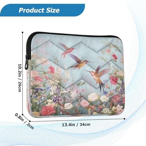 Funda para portátil 13-14 pulgadas impermeable con diseño floral miniatura 3
