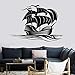 Produktbild Vintage Nautical Home Decoration Wandtattoos Segelboot Ozean Meer Wellen Vinyl Aufkleber Für Wohnzimmer Abnehmbare Kunstwand 65x42 cm