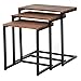 Produktbild Framodo 3-teiliges stapelbares Beistelltisch-Set für Wohnzimmer, Sofa, Snacktisch, Braun