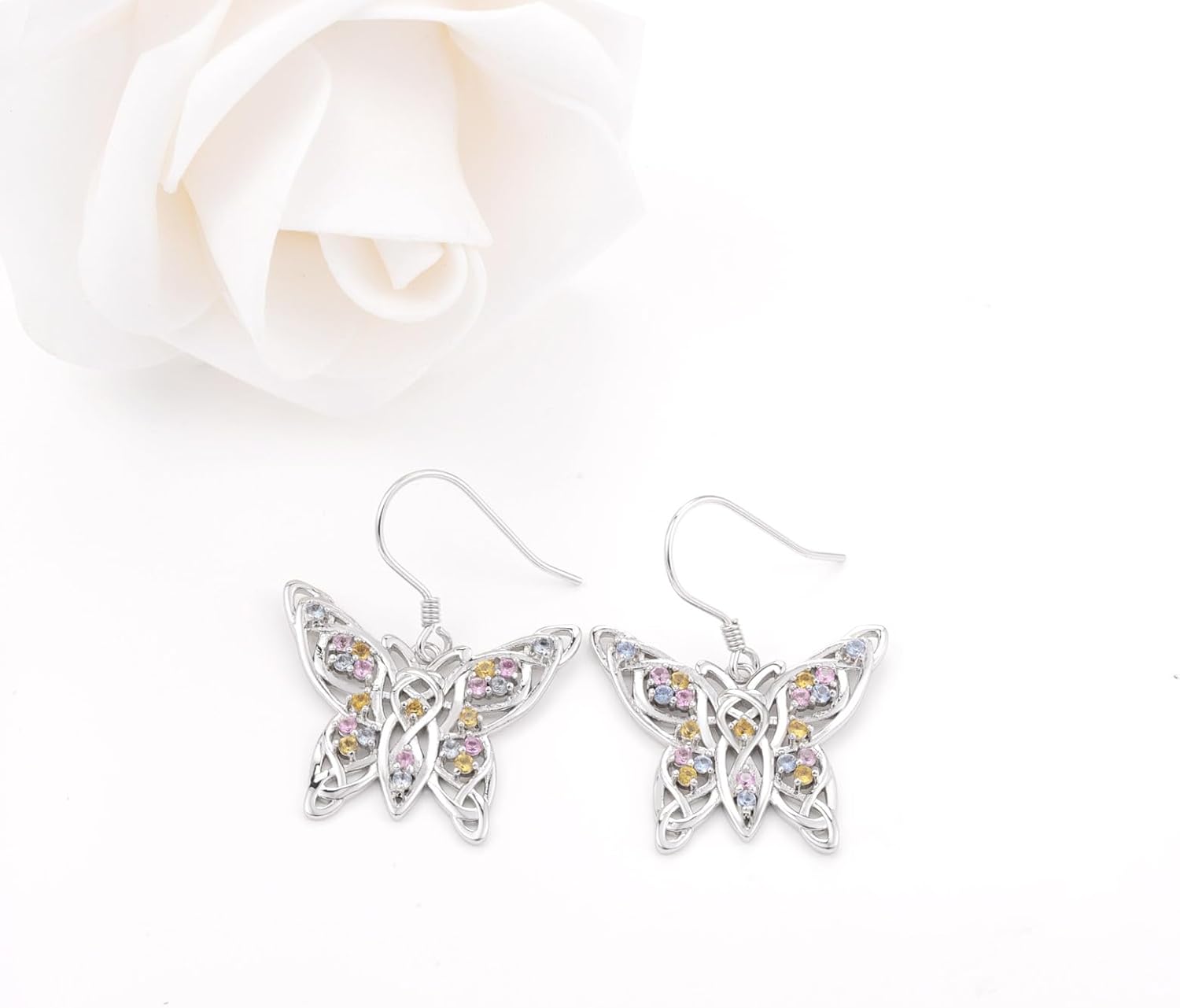 Celtic Animal Earrings for Women - Sterling Silver Hypoallergenic Horse/Dragon/Cow/Goat/Dragonfly/Butterfly Dangle Earrings Animal Jewelry Gifts Birthday Christmas Gifts for Women - Image 3