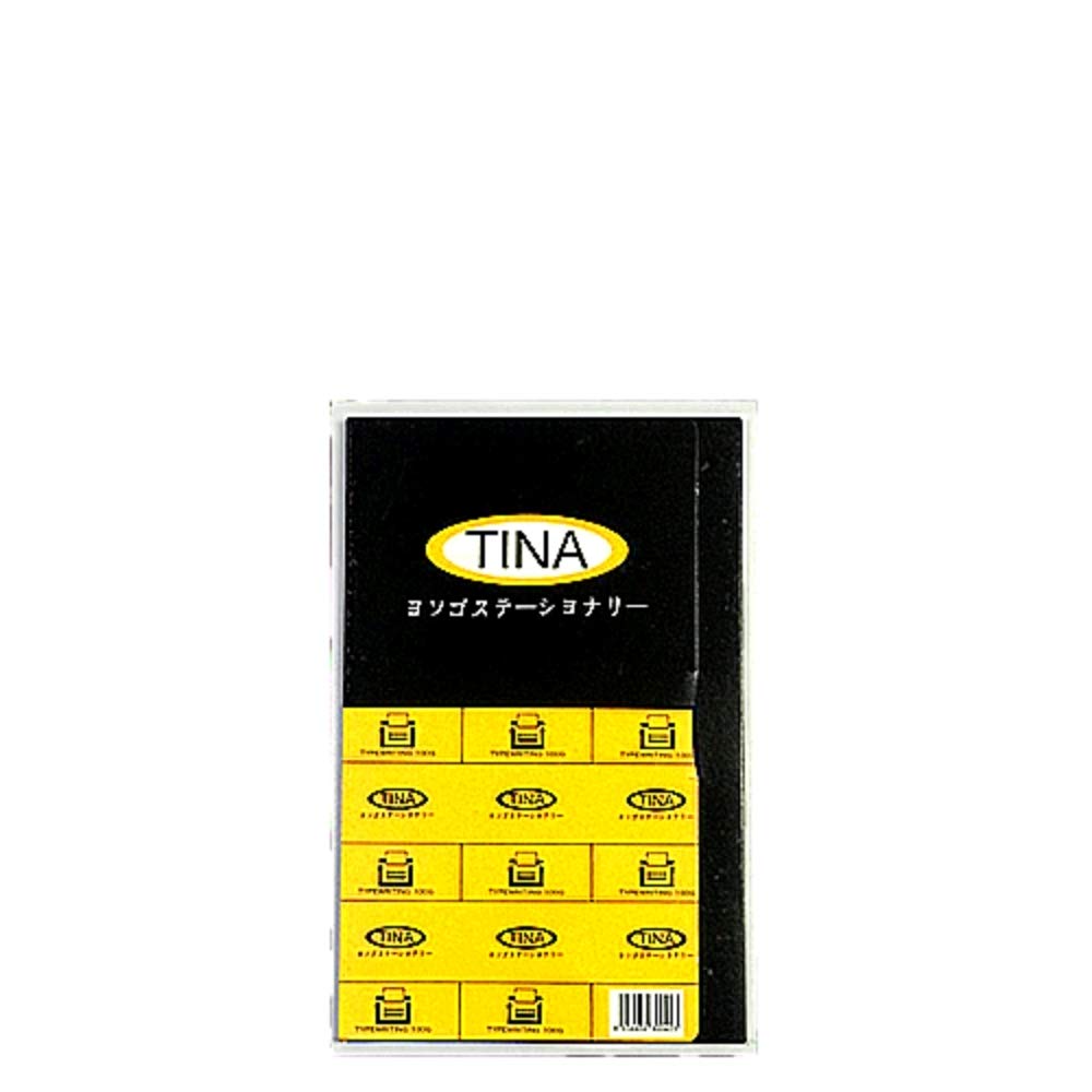 TINA Single Side Black Carbon Copy Paper for Typing and Writing Box of 100 Sheets F4 Size (8.25" X 13")