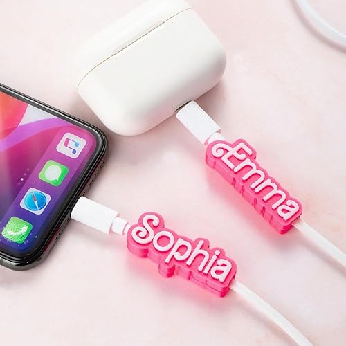 Miniatura 3 de callie Cable USB personalizado de impresión 3D con nombre para iPhone Micro USB tipo C, cable USB con nombre personalizado, regalo de cumpleaños de
