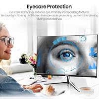 Gawfolk 32 Zoll Monitor 4K (3840 * 2160) UHD PC Gaming Monitor, VA Panel, HDR, HDMI/DP, 60Hz, schmaler Rand, 100x100mm VESA, 16:9, Black – Ansicht 5