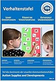 Autism Supplies And Developments DE_BC Sichtbares Verhaltensbild aus Kunststoff (deutsch), blau