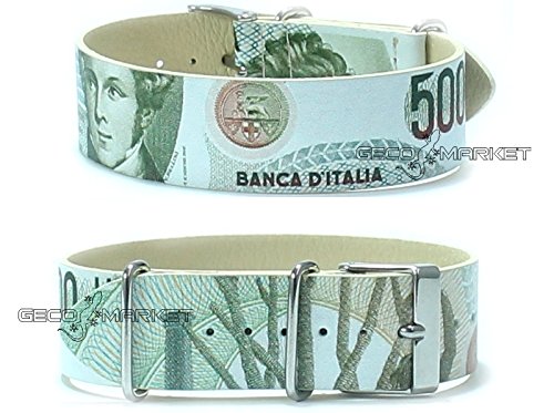 Bracciale cinturino orologio vera pelle liscia