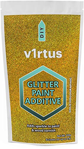 V1rtus oro olografico Glitter vernice di cristallo...