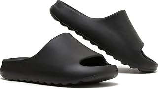 Unisex Pillow Slippers Slides for Women and Men, EVA Comfort Super Soft Quick Drying Rubber Shower Cloud Slides, Lightweight Spa Massage Summer Sandals for Adult Couples Indoor and Outdoor