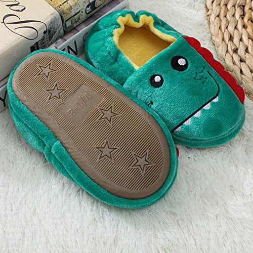de Dinossauro Crianças Antiderrapantes de Animal Felpudo para Uso Interno Quentes de Casa, 17,5 cm