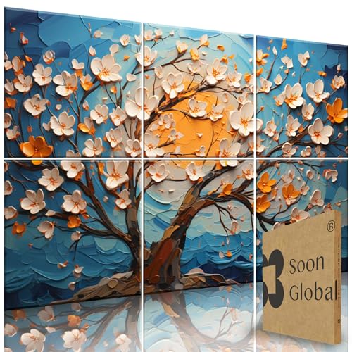 Image of Soon Global Acoustical Wall Panels, 72 X 48 Inches Art Acoustic Panels, Decorative Acoustic Panels, Acoustic Wall Panels, Sound Absorbing Wall Art, Canvas